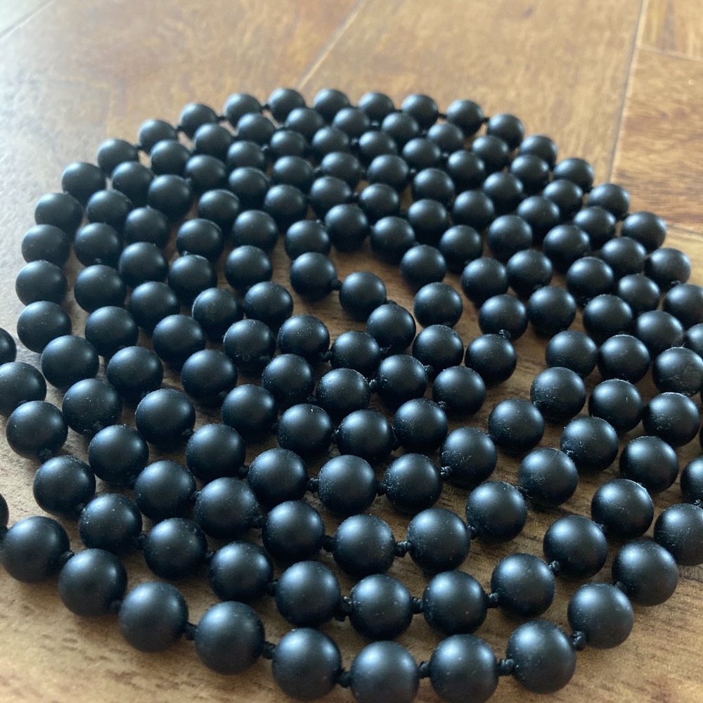 Barse Immeasurable Matte Onyx Necklace